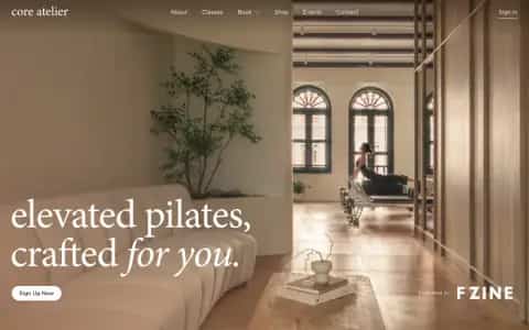Core Atelier Pilates — homepage