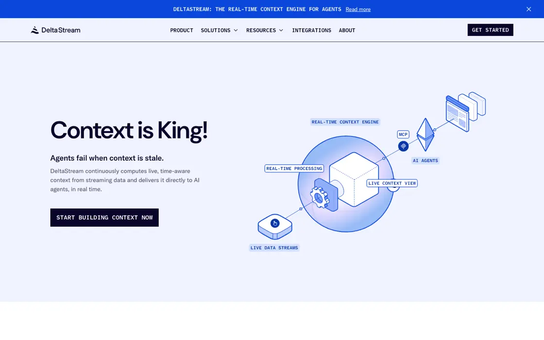 DeltaStream — homepage