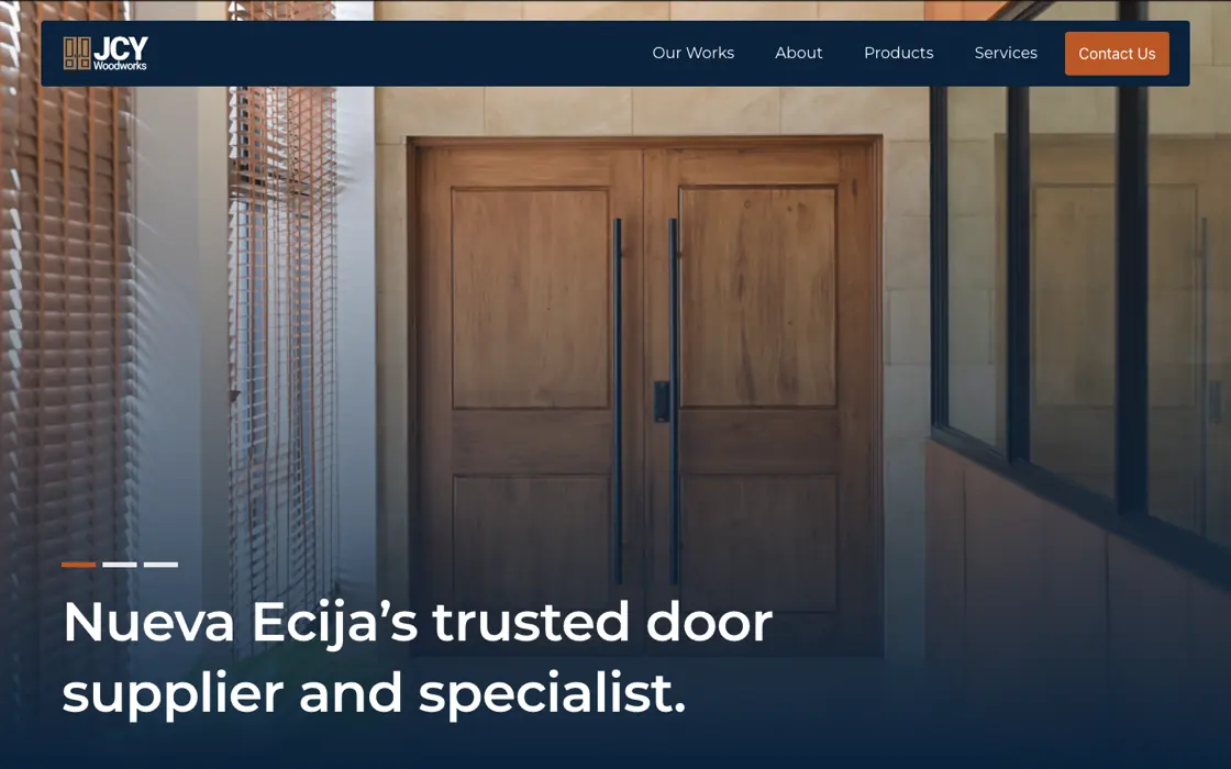 JCY Woodworks — homepage