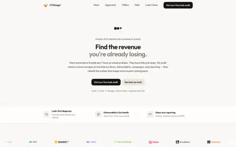 LTV Forge — homepage